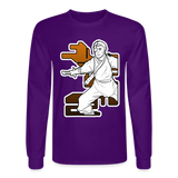 Sketchy Character 01A Long Sleeve T-Shirt - purple