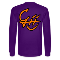 Sketchy Character 01A Long Sleeve T-Shirt - purple