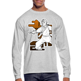 Sketchy Character 01A Long Sleeve T-Shirt - heather gray